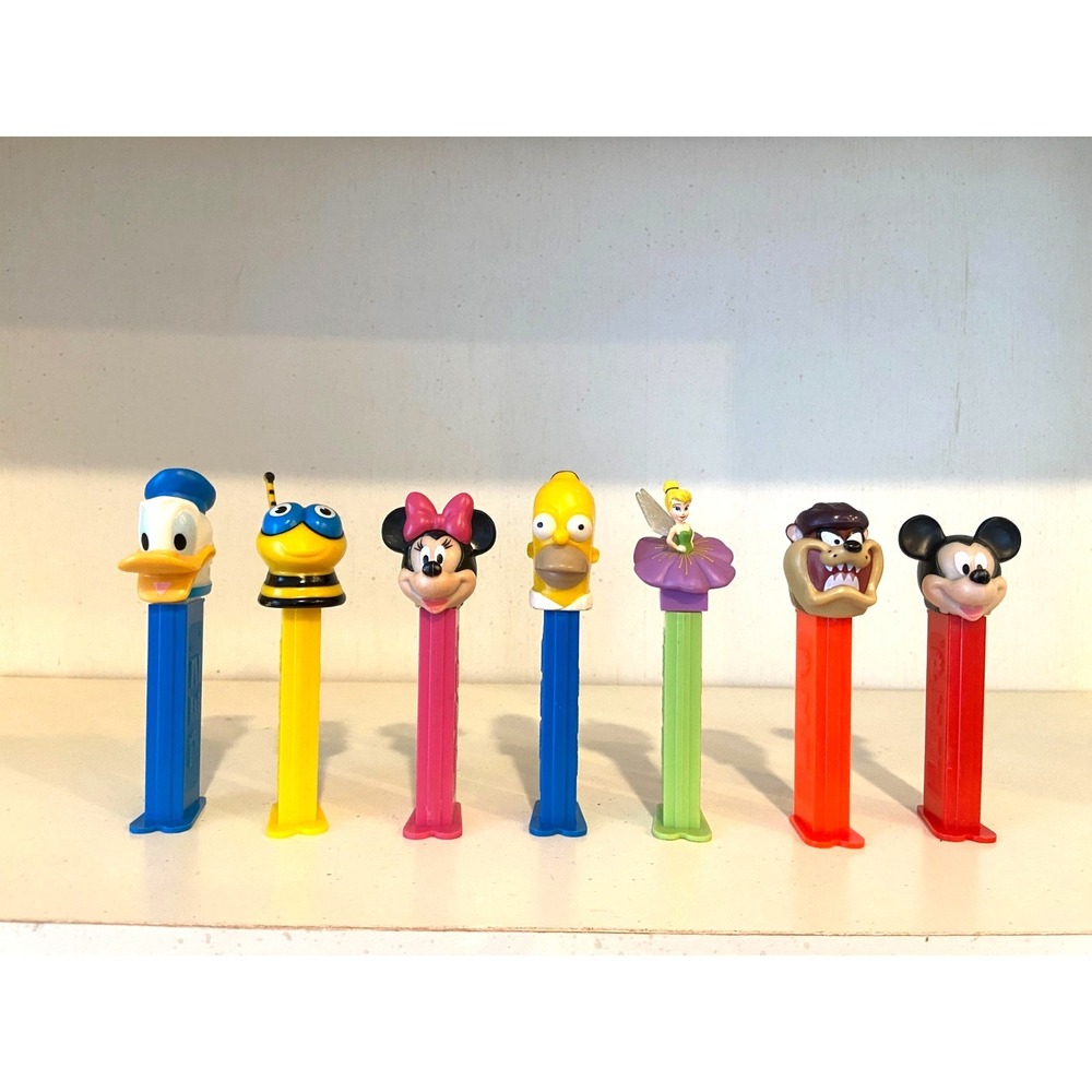 Lot of 7 Vintage PEZ Dispensers Vintage Retro Collection Donald Duck Hungary